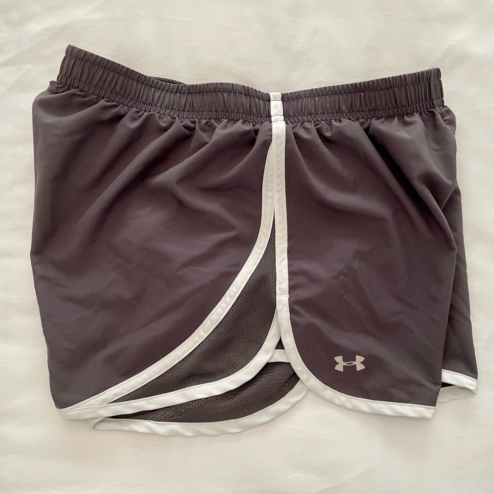 Under Armour - Women’s - Gray & White - Athletic Shorts